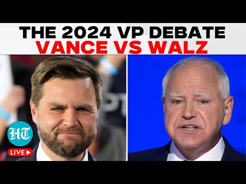 US VP Debate LIVE | Walz Vs Vance Showdown | Vice Presidential Debate Live | US Elections | Trump