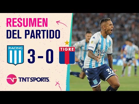 Contundente goleada de La Academia ante el Matador  | #Racing 3-0 #Tigre | Resumen