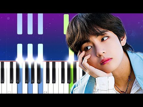 BTS V - Winter Bear  (Piano Tutorial)