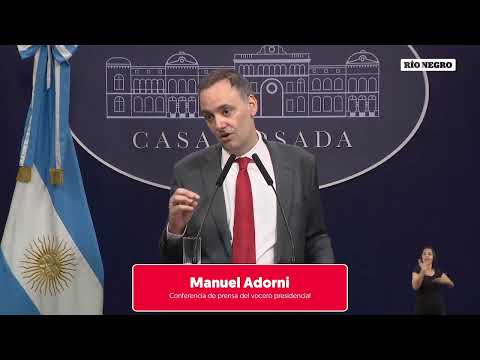 EN VIVO: Conferencia de prensa del Vocero Presidencial, Manuel Adorni