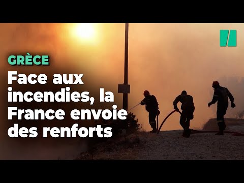 Face aux incendies en Grèce, la France envoie des renforts et notamment deux Canadair