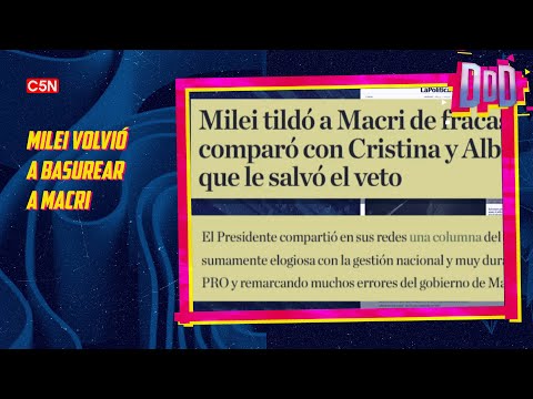 DURO DE DOMAR | MILEI le dio retuit a una nota DURÍSIMA contra MACRI