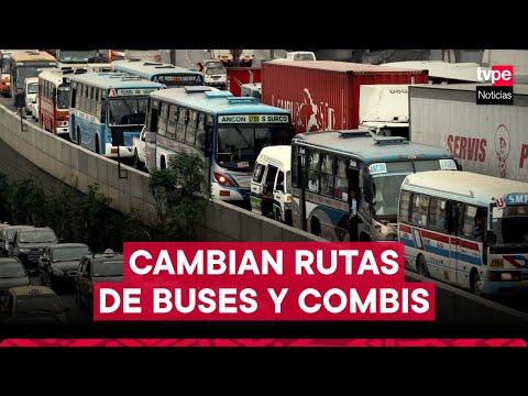 ATU modifica rutas de transporte público en Lima