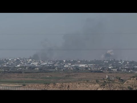 Smoke billows over Gaza Strip as Israel continues offensive in the territory