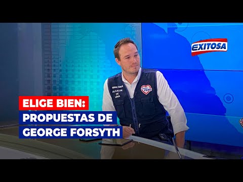Propuestas de George Forsyth, candidato a la alcaldía de Lima por Somos Perú