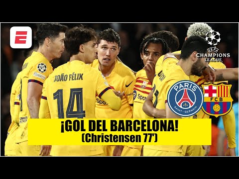 GOL DEL BARCELONA. Christensen marca el 3-2 vs PSG de MBAPPÉ. ¿Y Donnarumma? | UEFA Champions League