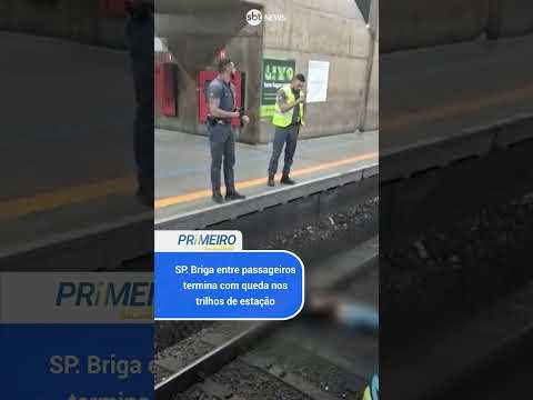 SP: Briga entre passageiros termina com queda nos trilhos de estação