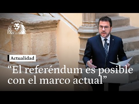 Pere Aragonès: Votar sobre la independencia es posible en el actual marco legislativo