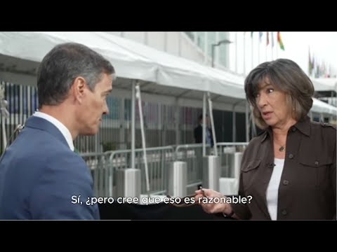 Así titubea el mentiroso SANCHEZ cuando pregunta una periodista no amarrada al pesebre de La Moncloa