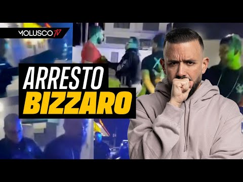 Arresto Bizzaro: Tas3r, empuj0nes, bebid@s, regateo y policías en confrontación fuera de control