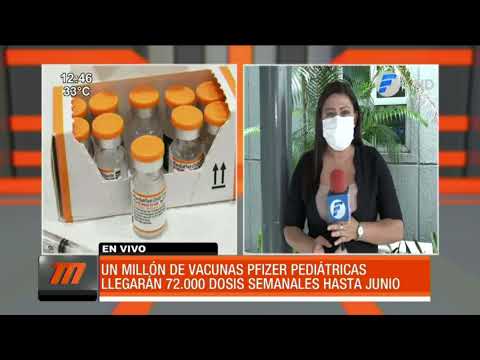 Anuncian llegada de un millón de vacunas pediátricas Pfizer
