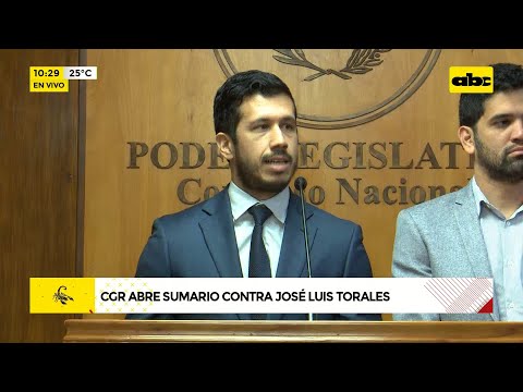 Contraloría abre sumario contra José Luis Torales por hacer política activa