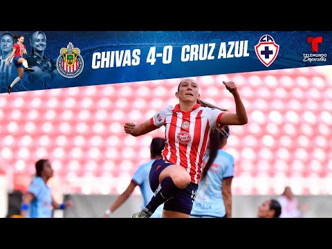 Chivas Femenil vs Cruz Azul Femenil 4-0- Highlights & Goles | Telemundo Deportes