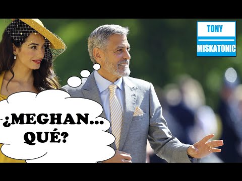 EN LA BODA DE MEGHAN MARKLE GEORGE CLOONEY NO ERA LO QUE SE ESPERABA. EX REY BELGA  EN PAZ.