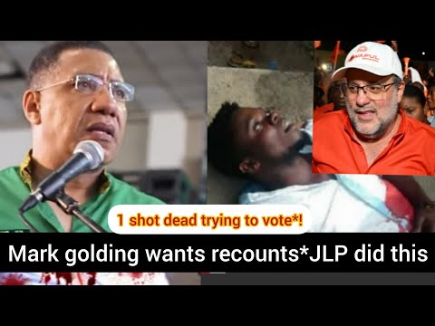 gunman killed because he came out to vote* JLP won local elections mark golding get wicked *!