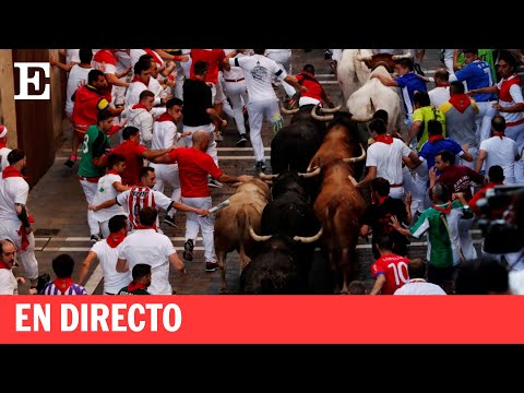 SANFERMINES 2023 | El quinto encierro, en directo: ganadería de Núñez del Cuvillo | EL PAÍS