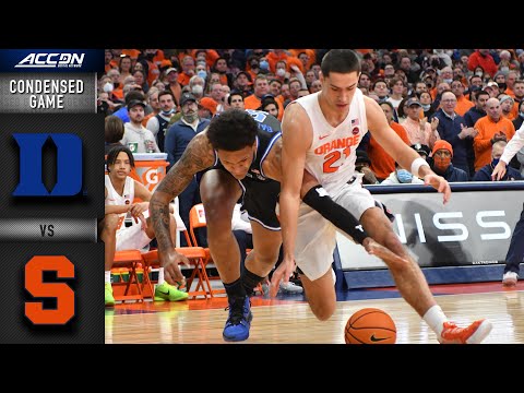 Acc Football Basketball 🏀 Duke vs. Syracuse Condensed Game | ACC Men’s Basketball (2021-22)