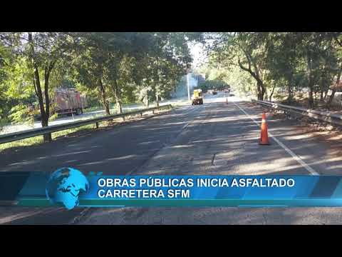 Obras Públicas inicia asfalto carretero SFM