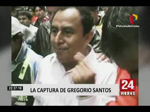 Gregorio Santos fue detenido anoche