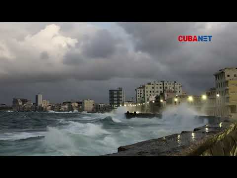 Así ATARDECE en La Habana con los efectos de la TORMENTA tropical Nicole