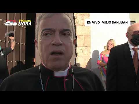 El rey de España visita la Iglesia San José del Viejo San Juan