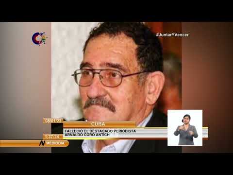 Falleció en Cuba destacado periodista Arnaldo Coro Antích