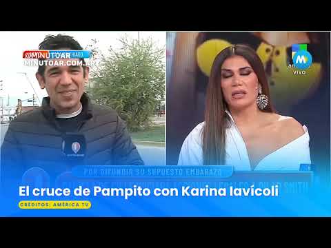 Tensión en Intrusos por el cruce de Pampito y Karina Iavícoli - Minuto Argentina