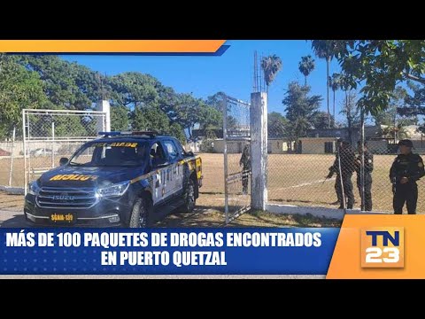 Más de 100 paquetes de drogas encontrados en Puerto Quetzal