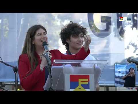 Orsi, Cosse, Lima, Bergara en acto FA. Montevideo