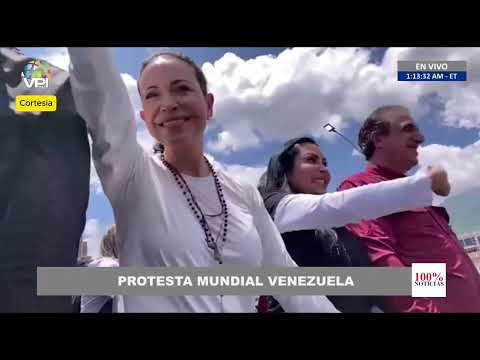 Al grito: No tenemos miedo y esto es hasta el final venezolanos se manifiestan junto a su líder MCM