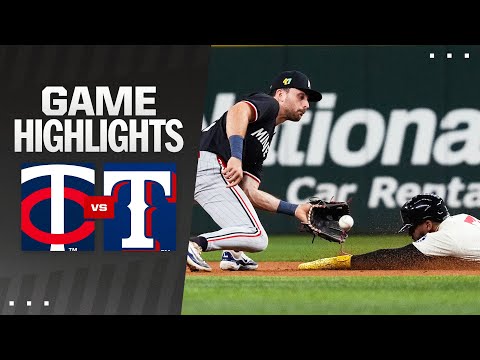 Twins vs. Rangers Game Highlights (8/16/24) | MLB Highlights