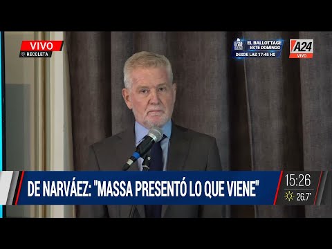 Sergio presentó una visión de la Argentina que se viene- De Narváez