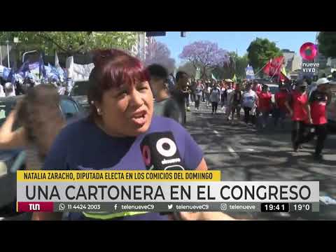 Natalia Zaracho es una cartonera que llegará al Congreso