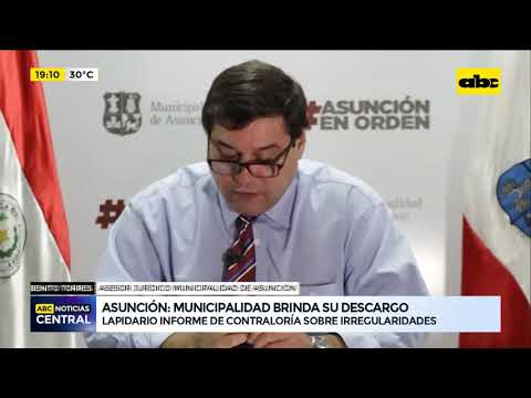 Municipalidad de Asunción brinda su descargo tras informe de la CGR