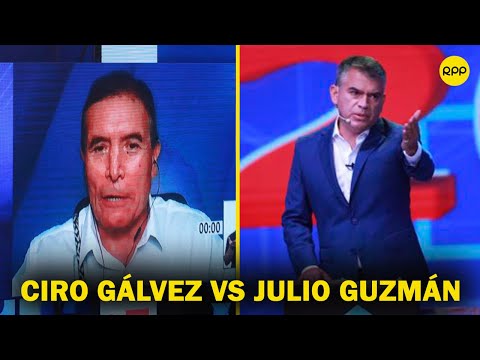 Debate presidencial del JNE: Ciro Gálvez y Julio Guzmán debaten sobre la corrupción