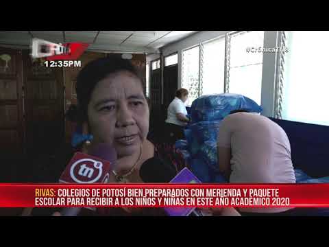 Gobierno de Nicaragua garantiza merienda escolar a niñez de Rivas
