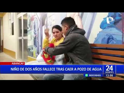 Niño de 2 años muere al caer a pozo en Abancay: Vecinos responsabilizan a encargados de parque