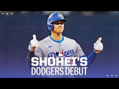 Shohei Ohtanis FIRST GAME as a Dodger! (First hit, stolen base, RBI AND MORE!)  | 大谷翔平ハイライト