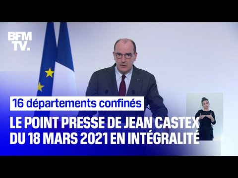 16 départements confinés: le point presse de Jean Castex en intégralité