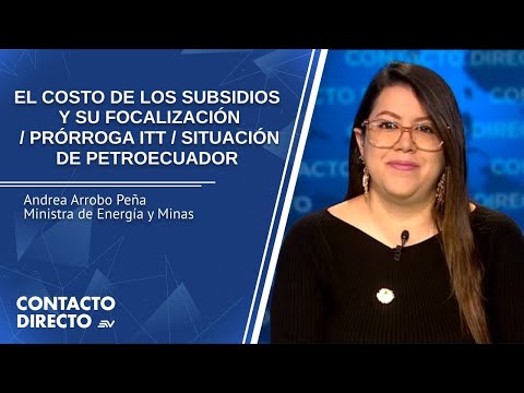Entrevista con Andrea Arrobo - Ministra de Energía y Minas | Contacto Directo | Ecuavisa