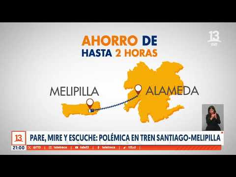 Denuncia por Melitren llegó a Contraloría: Polémica por tren Santiago-Melipilla