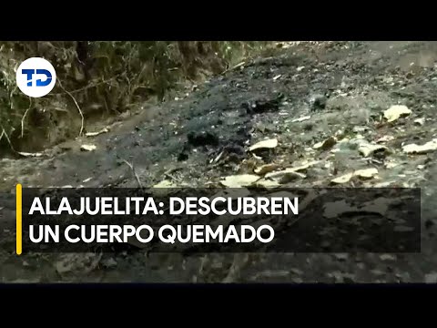 Cuerpo quemado en Alajuelita: así descubriendo cadáver