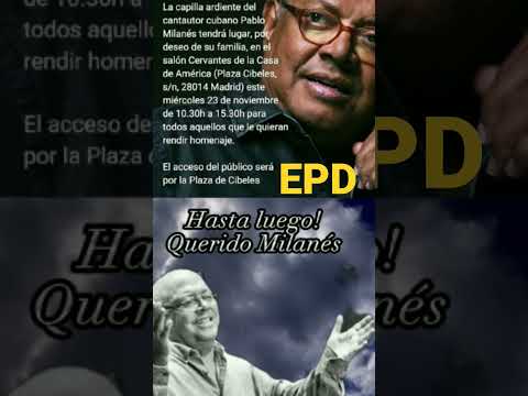 Última despedida y Honores para el Grande compositor cubano Pablo Milanes