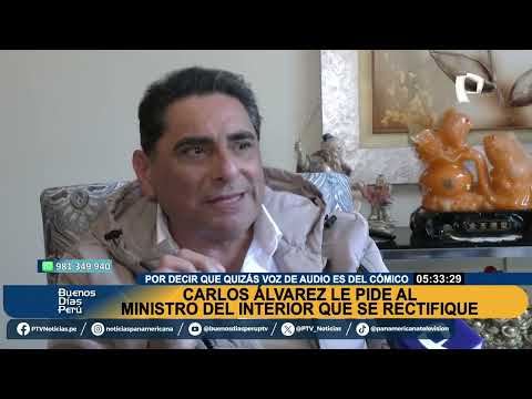 Carlos Álvarez al ministro del Interior: “mi voz no se presta a ningún acto delincuencial”