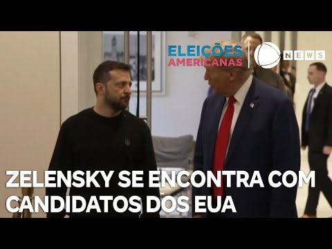 Zelensky se encontra com candidatos dos Estados Unidos