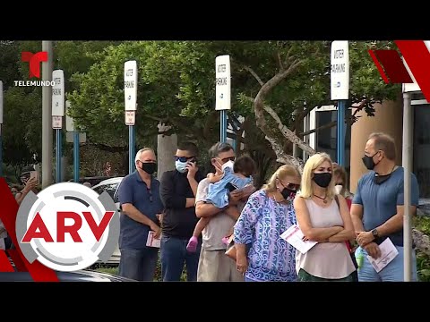 Largas filas y horas de espera para votación anticipada | Al Rojo Vivo | Telemundo