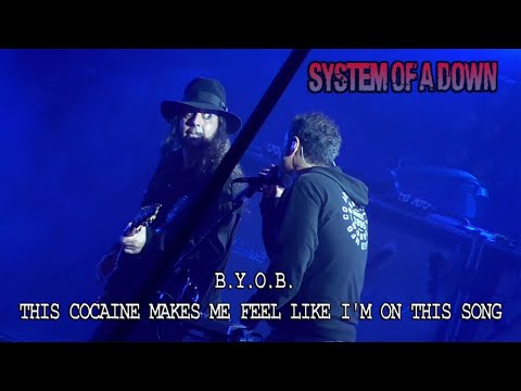 SYSTEM OF A DOWN - B.Y.O.B. /THIS COCAINE MAKES ME FEEL LIKE I'M ON THIS SONG [MULTICAM] 4K UHD