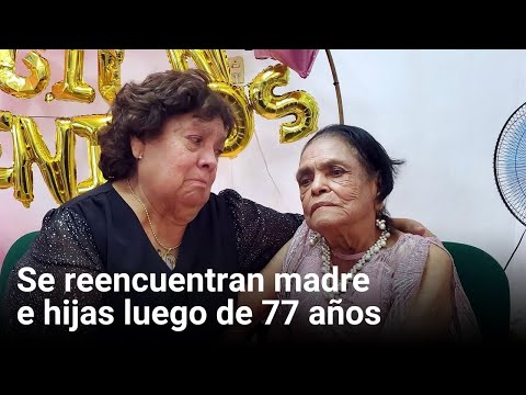 Se reencuentran madre e hijas luego de 77 años | Monterrey