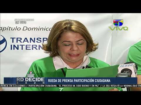 Participación Ciudadana Rueda de prensa Informe Elecciones Municipales 2020