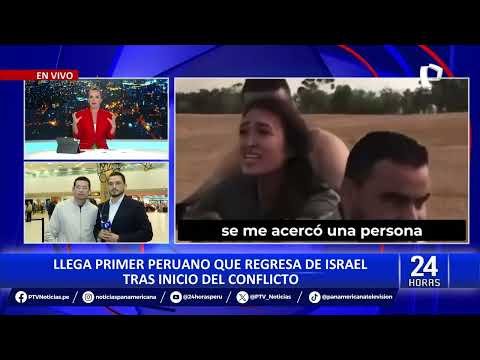 Llega primer peruano que quedó varado en Israel tras ataque de Hamás